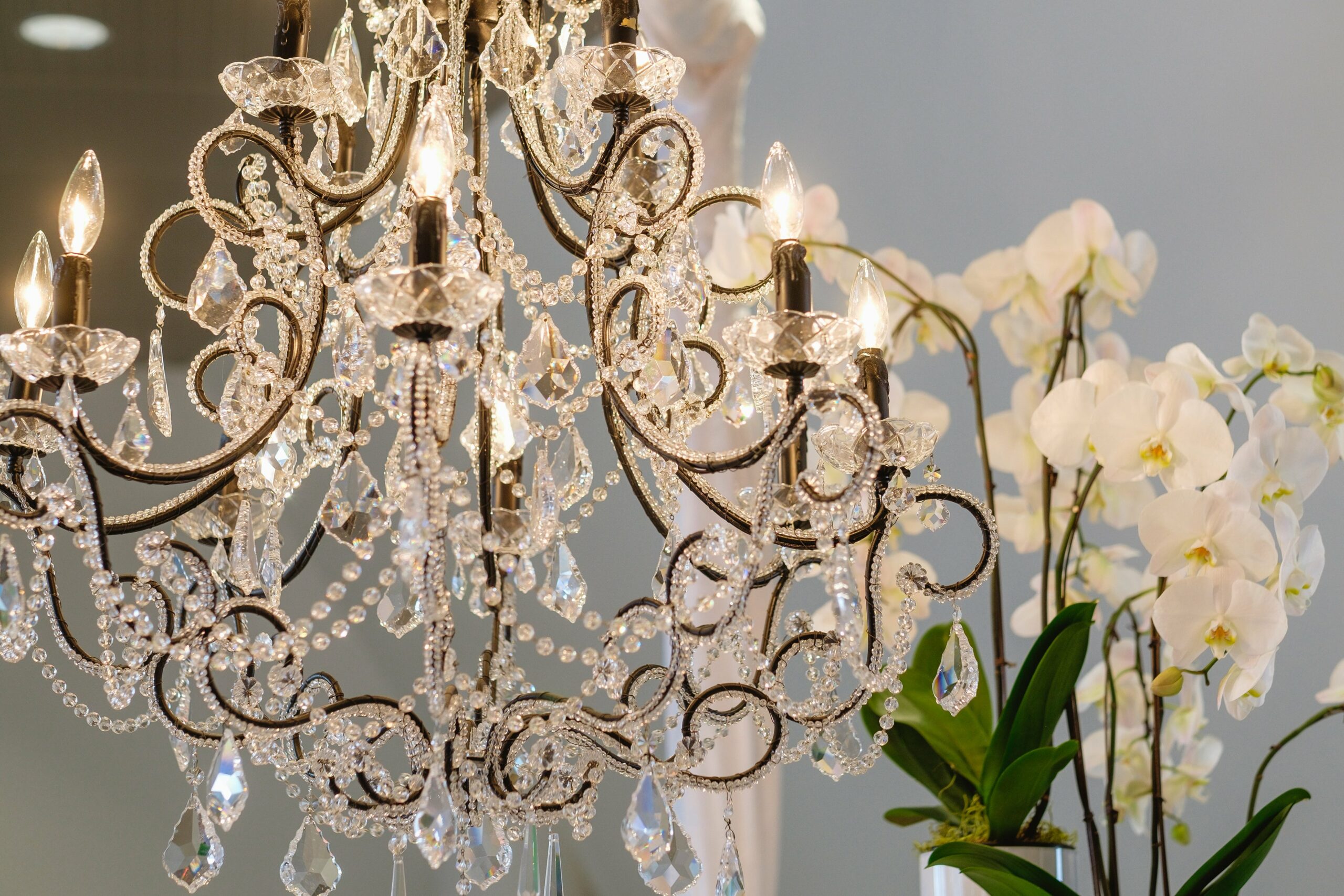 chandelier at event
