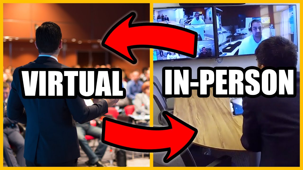 virtual event vs in person event
