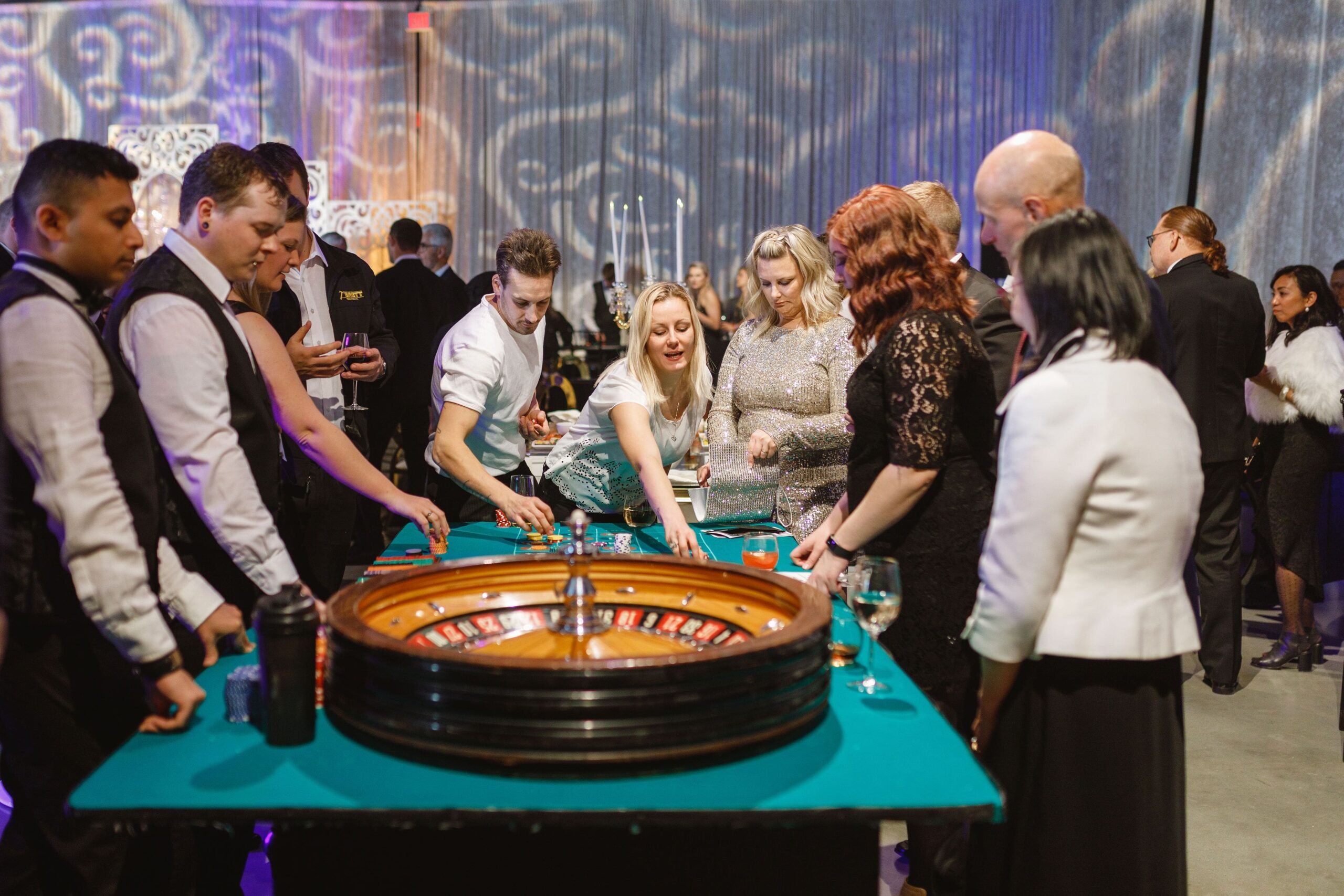 Casino table at event