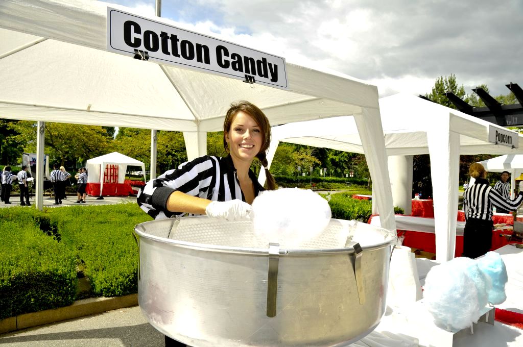 Cotton candy at work summer party