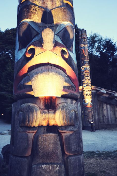 First Nation totem pole