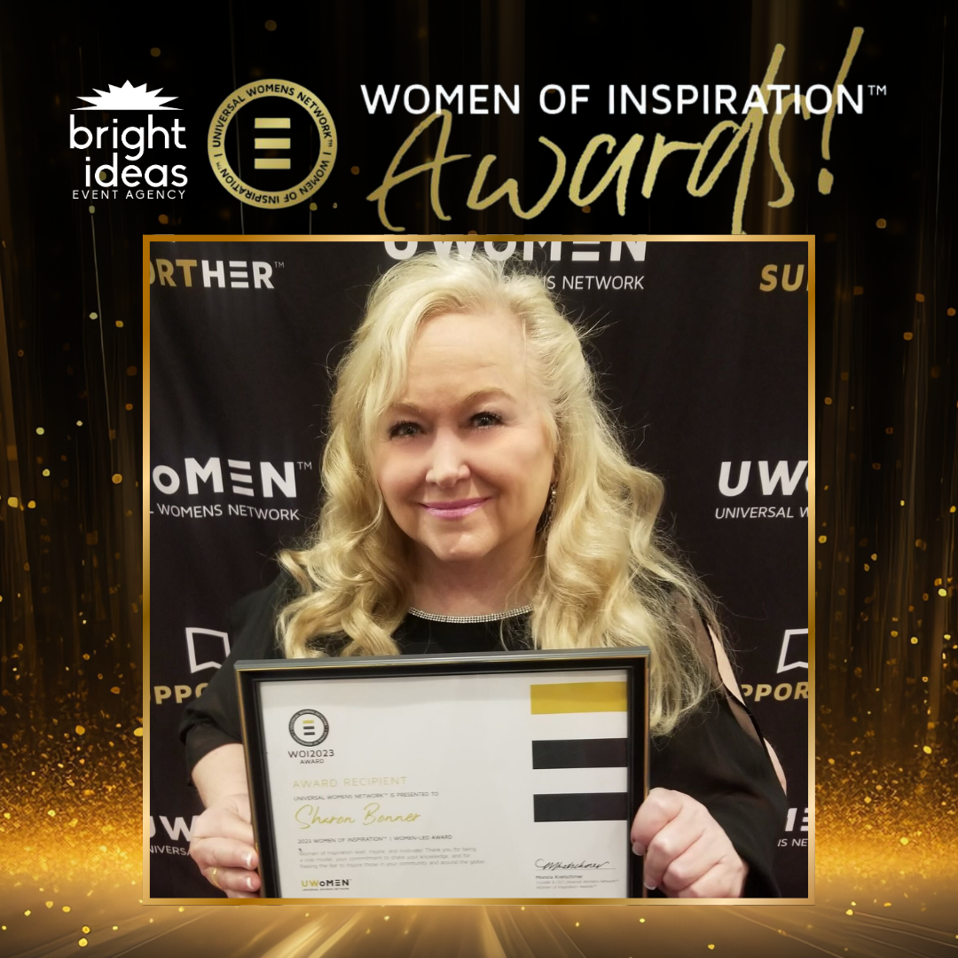 Sharon Bonner wins the Woman of Inspiration Award - Bright Ideas Event ...